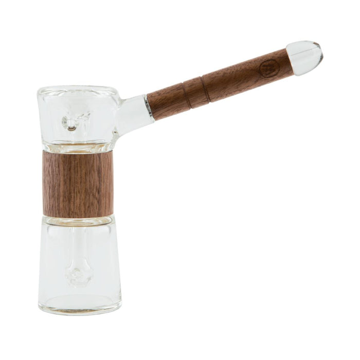Marley Natural Glass and Walnut Bubbler