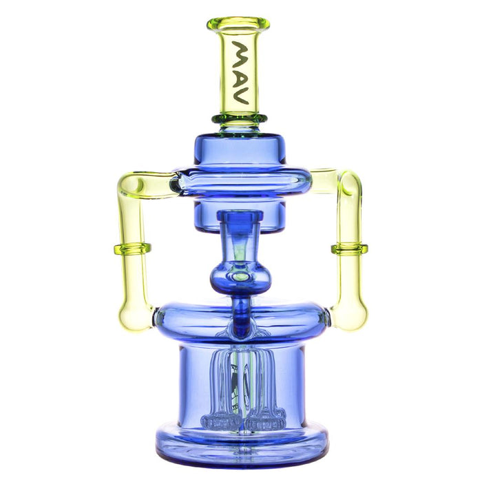 MAV Glass 8.5" Pasadena Microscopic Quad Shower Recycler - 5 Colors