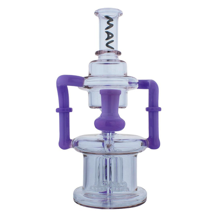 MAV Glass 8.5" Pasadena Microscopic Quad Shower Recycler - 5 Colors