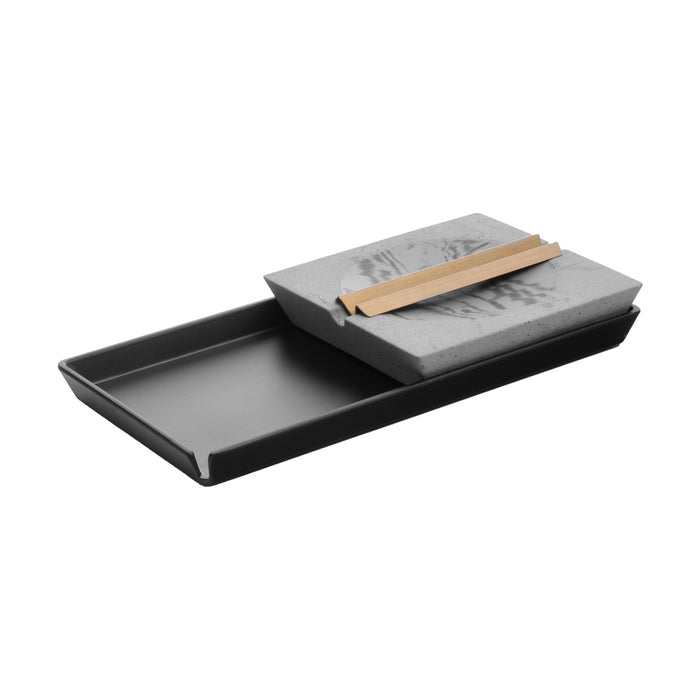 NWTN Roseland Marbled Concrete Ashtray & Rolling Tray