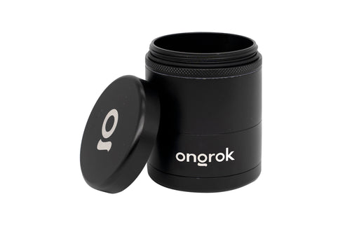 Ongrok 2.2" Toothless 5 Piece Grinder Black