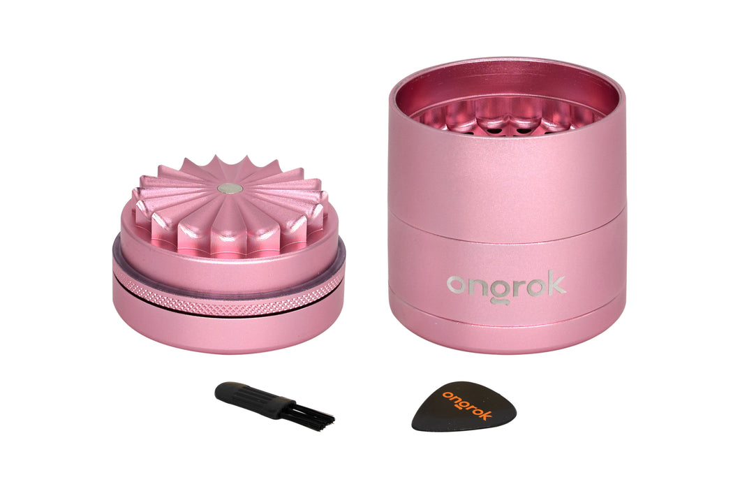 Ongrok 2.2" Toothless 5 Piece Grinder Pink