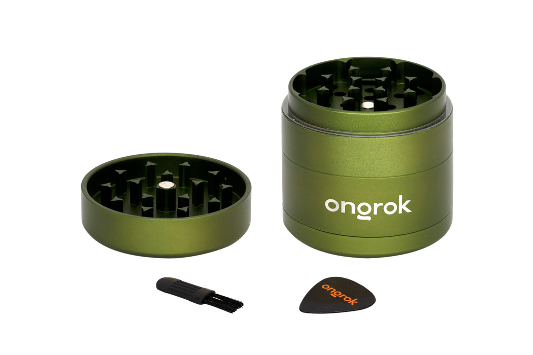 Ongrok Mini 4 Piece EZ Grinder Green