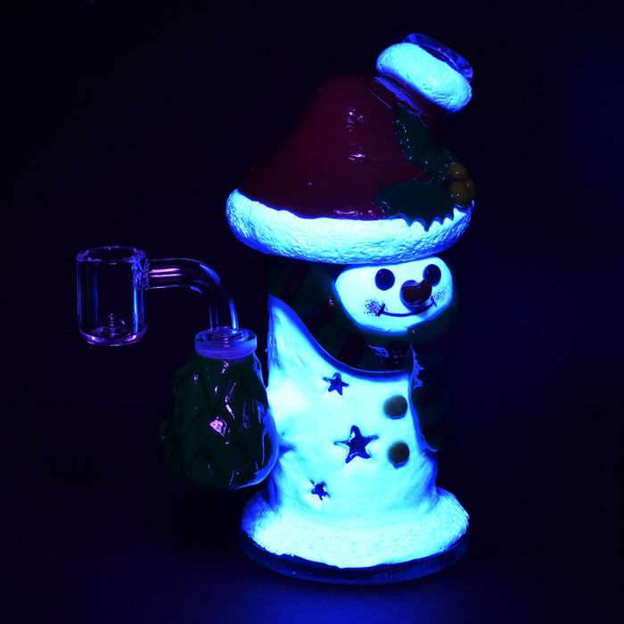 Snowman Glass Dab Rig