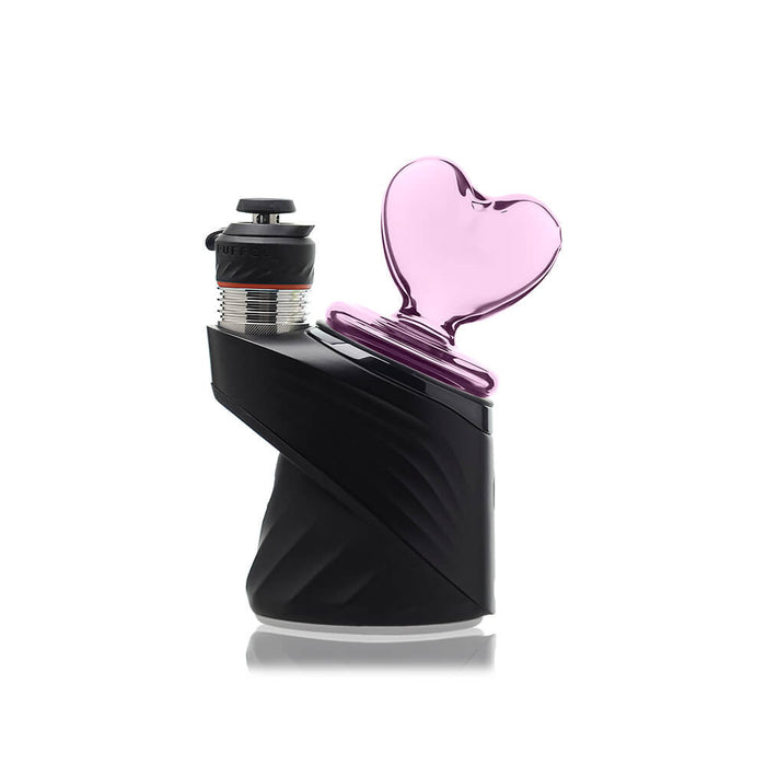 Calibear Pink Heart Dry Puffco Peak Glass Attachment