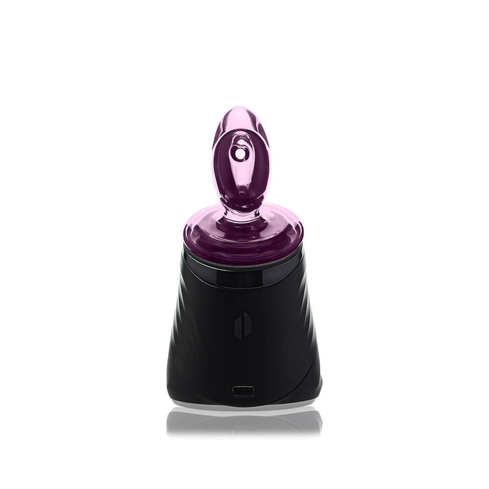 Calibear Pink Heart Dry Puffco Peak Glass Attachment
