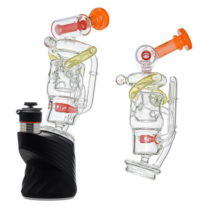 Calibear Swiss Straight Fab Recycler Glass Attachment for Puffco Peak
