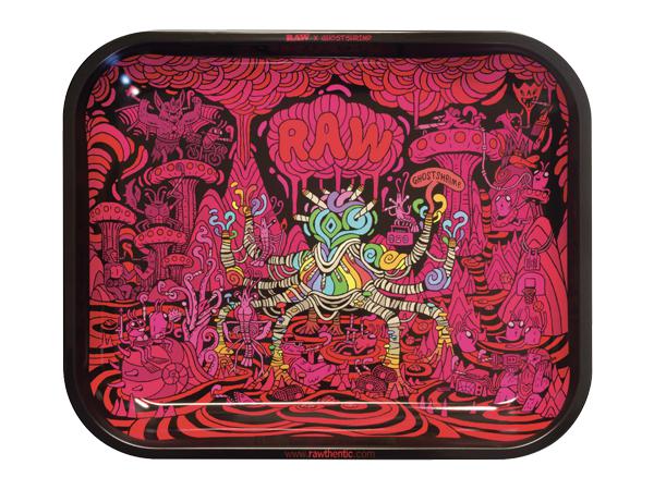 RAW Artist Series Ghost Shrimp Rolling Tray Version 3