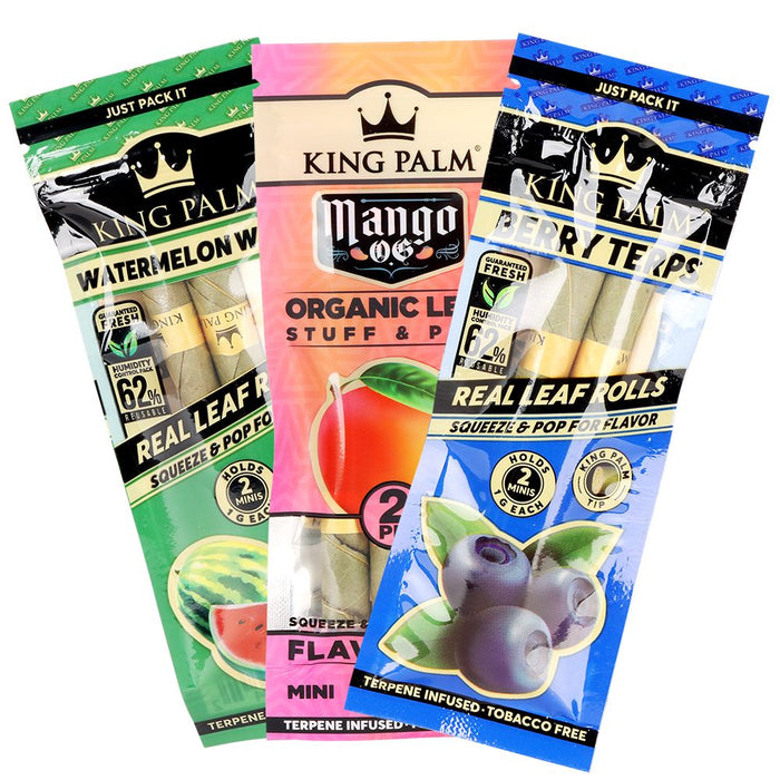 King Palm Hand-Rolled Leaf Wraps Mini 10 Pack Box