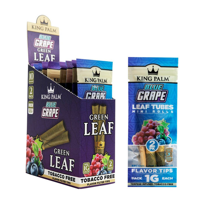 King Palm Hand-Rolled Leaf Wraps Mini 10 Pack Box