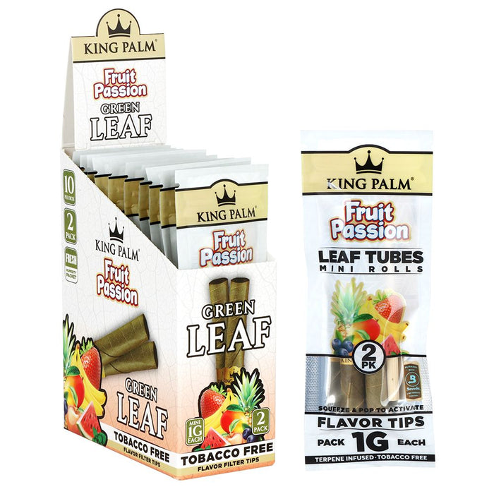 King Palm Hand-Rolled Leaf Wraps Mini 10 Pack Box