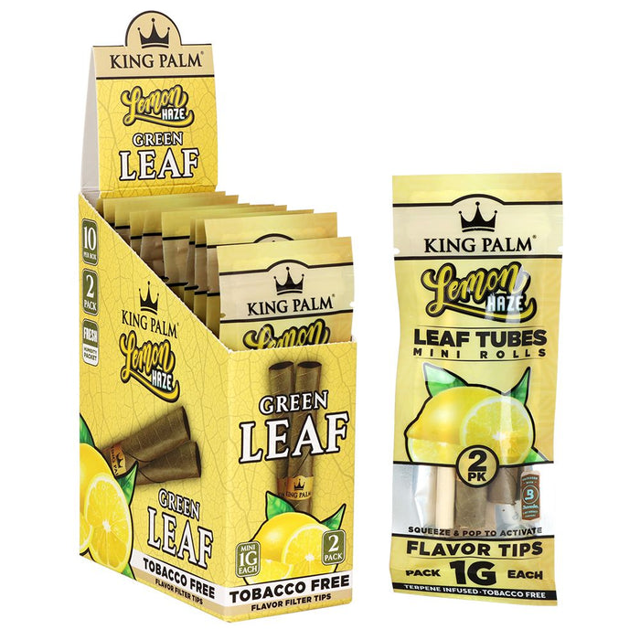 King Palm Hand-Rolled Leaf Wraps Mini 10 Pack Box
