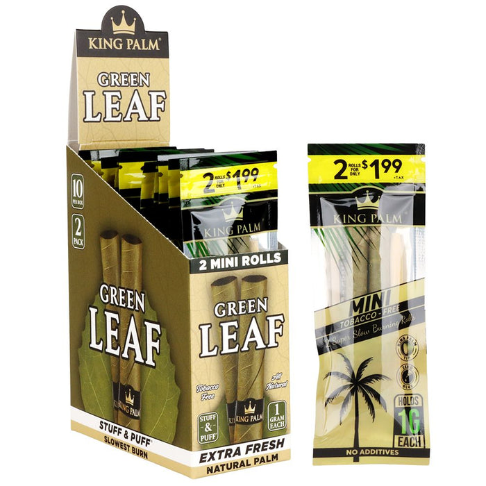 King Palm Hand-Rolled Leaf Wraps Mini 10 Pack Box