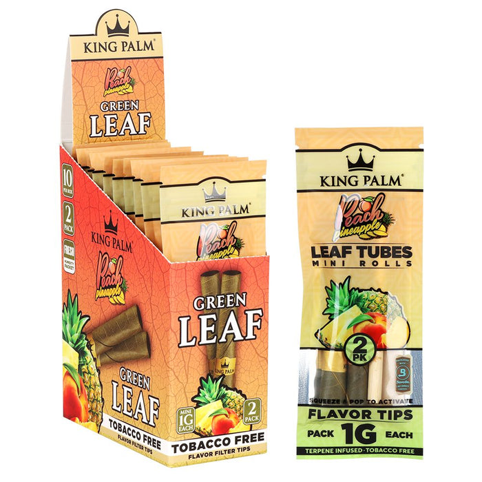 King Palm Hand-Rolled Leaf Wraps Mini 10 Pack Box