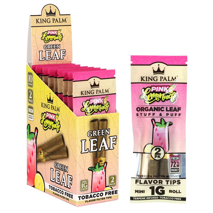 King Palm Hand-Rolled Leaf Wraps Mini 10 Pack Box