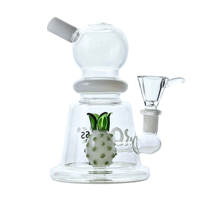 Rock Glass Luau 7" Pineapple Perc Bong
