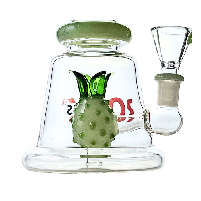 Rock Glass Luau 7" Pineapple Perc Bong