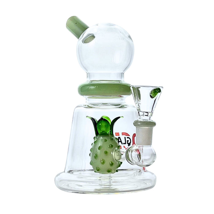 Rock Glass Luau 7" Pineapple Perc Bong