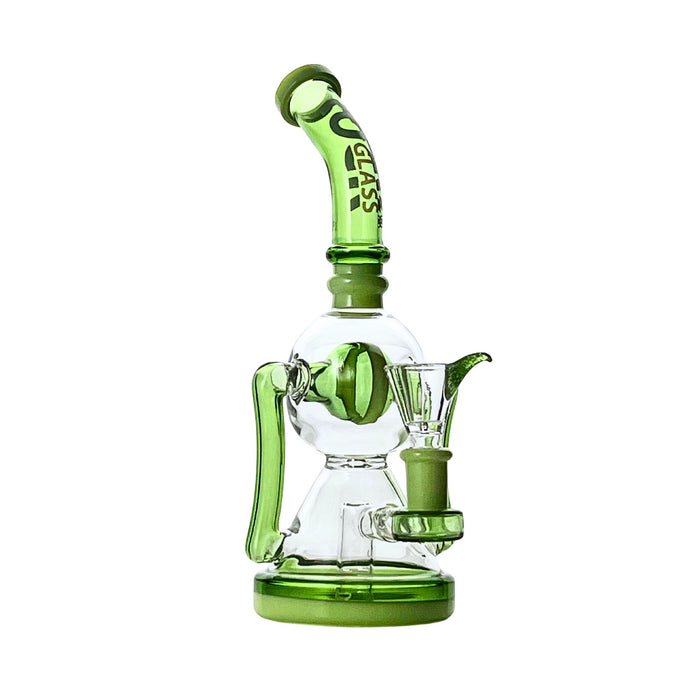 Emerald Orbit 10” Rock Glass Bong