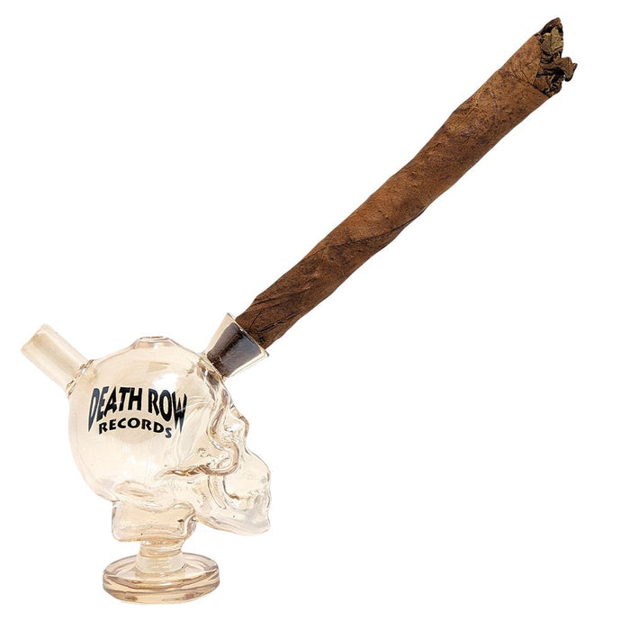 Death Row Records Skull Glass Blunt Bubbler | 2.75"