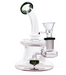 Clear glass water pipe on a white background