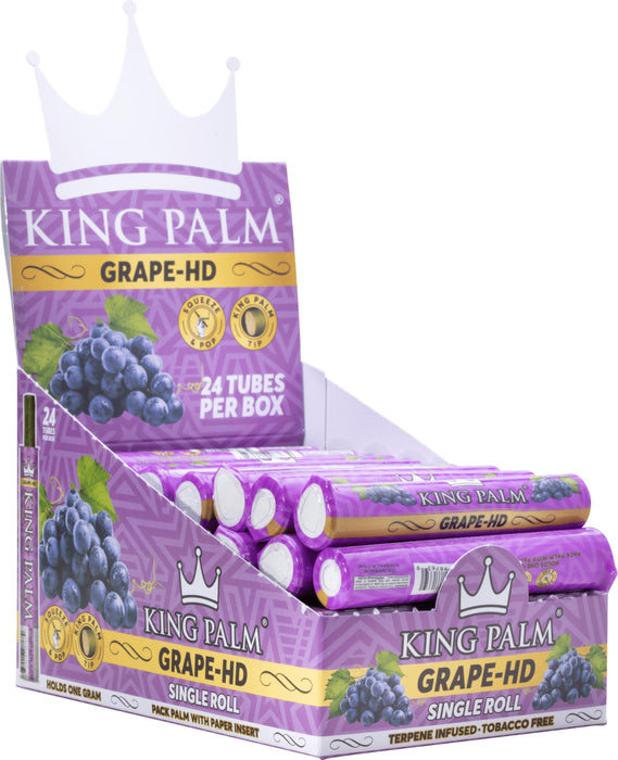 King Palm Terpene Infused Single Pre Roll Grape HD