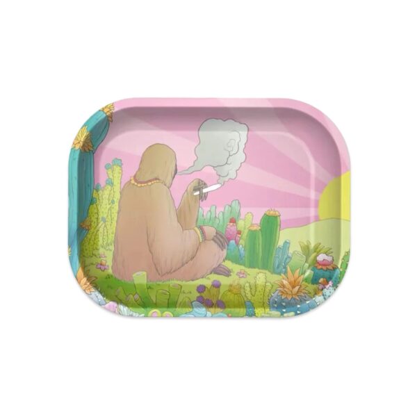ZZZ’s Metal Rolling Tray With Lid - Stoner Sloth by Tim Molloy