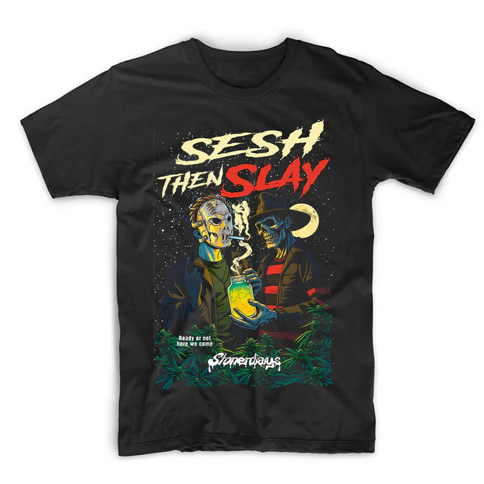 Stonerdays Sesh Then Slay Tee - 4 Colors