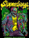 Zombie wearing a 'High State of Mind' shirt with colorful design and text on a black background