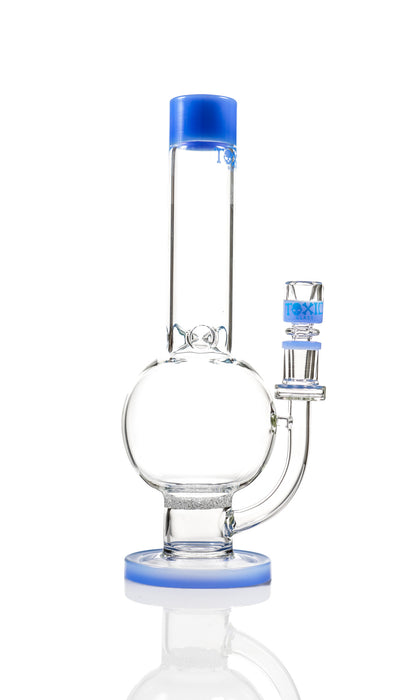 Toxic Glass 12" Straight Tube Globe Bong