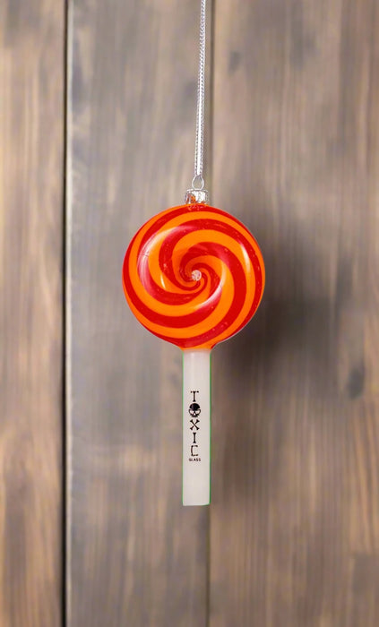 Toxic Glass Lollipop Ornament