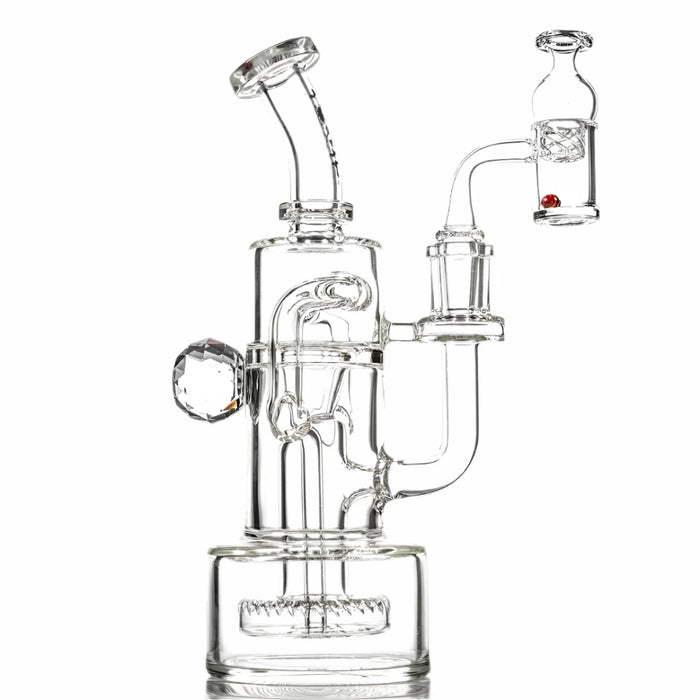 ToxicGlassWideBottomRecyclerDabRigSet