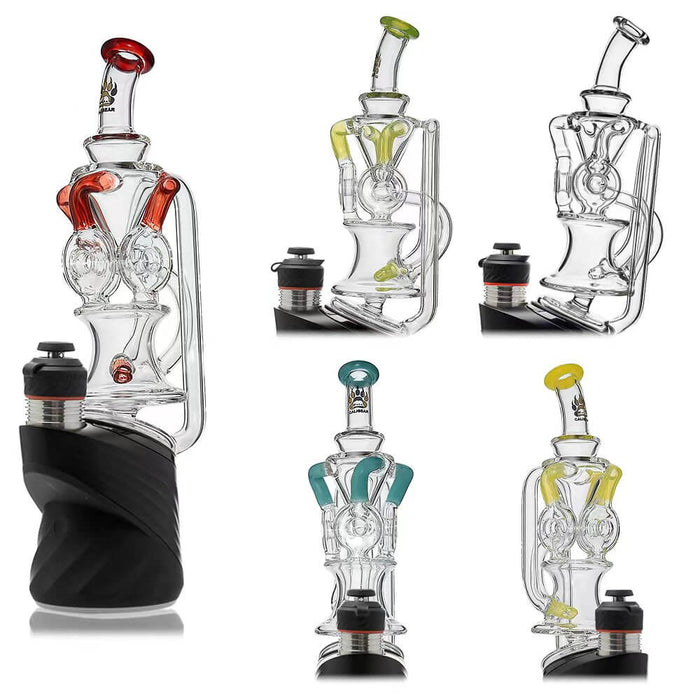 Triple Donut Recycler Glass Attachment for Puffco Peak OG & Pro | CaliBear
