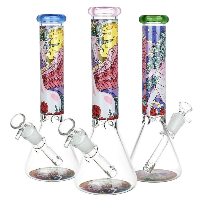 Unicorn Glass 10" Beaker Bong