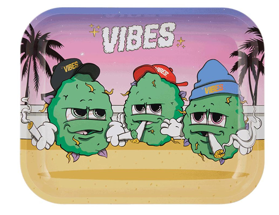 VIBES Buds For Life Rolling Tray - 3 Sizes