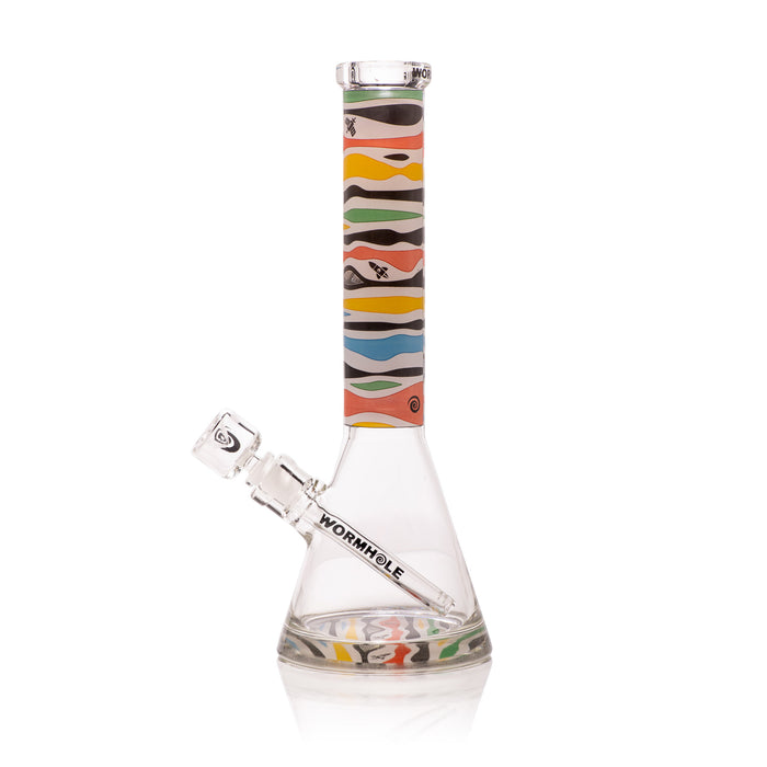 Wormhole Glass Saturn 14" Beaker Bong