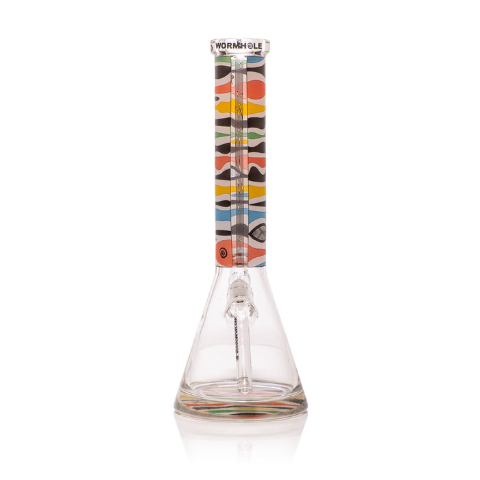 Wormhole Glass Saturn 14" Beaker Bong
