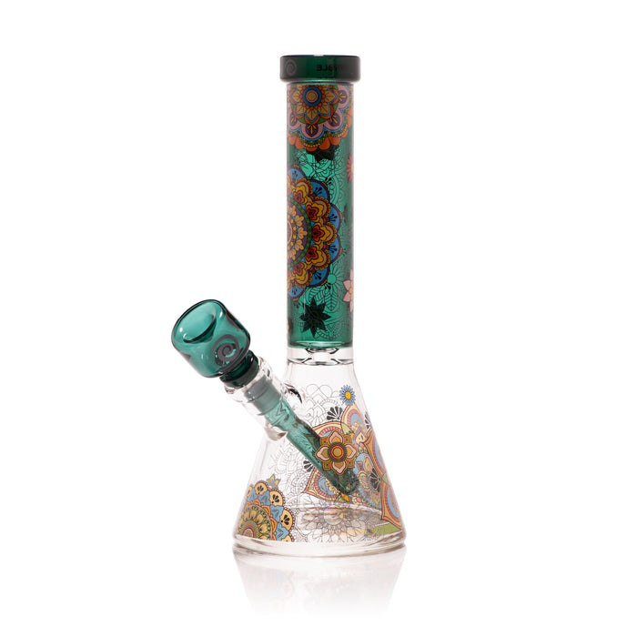 Wormhole Glass Mandala Myriad 10" Beaker Bong