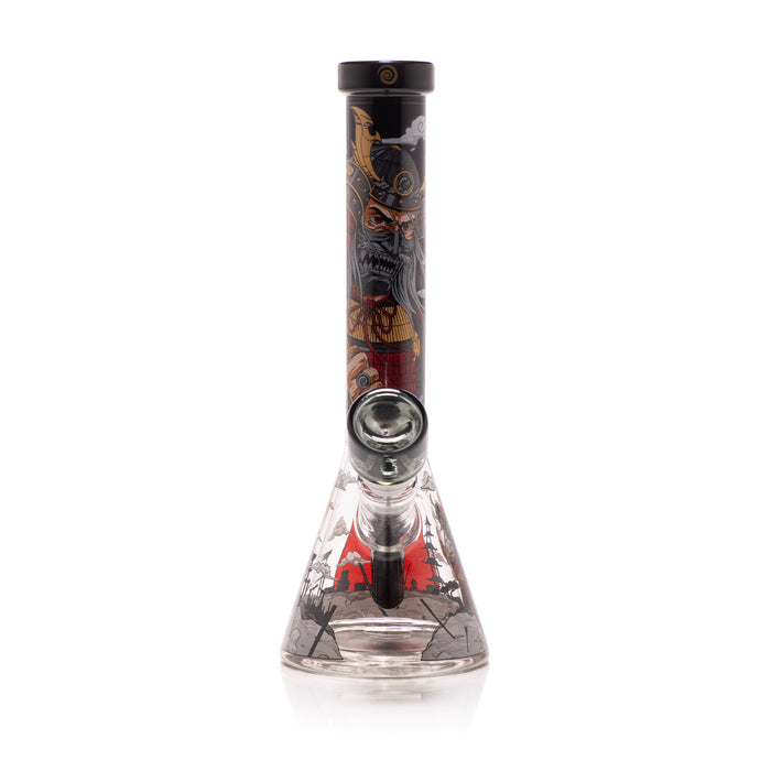 Wormhole Glass Shogun 11" Black Beaker Bong