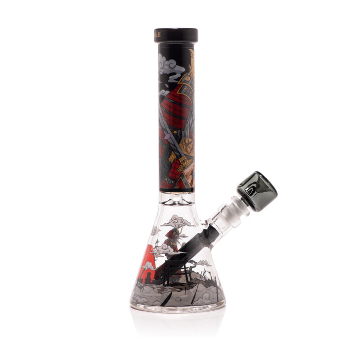 Wormhole Glass Shogun 11" Black Beaker Bong