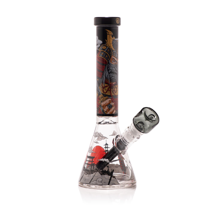 Wormhole Glass Shogun 11" Black Beaker Bong