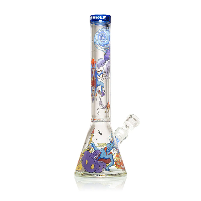 Wormhole Glass Call to Danger 16" Beaker Bong
