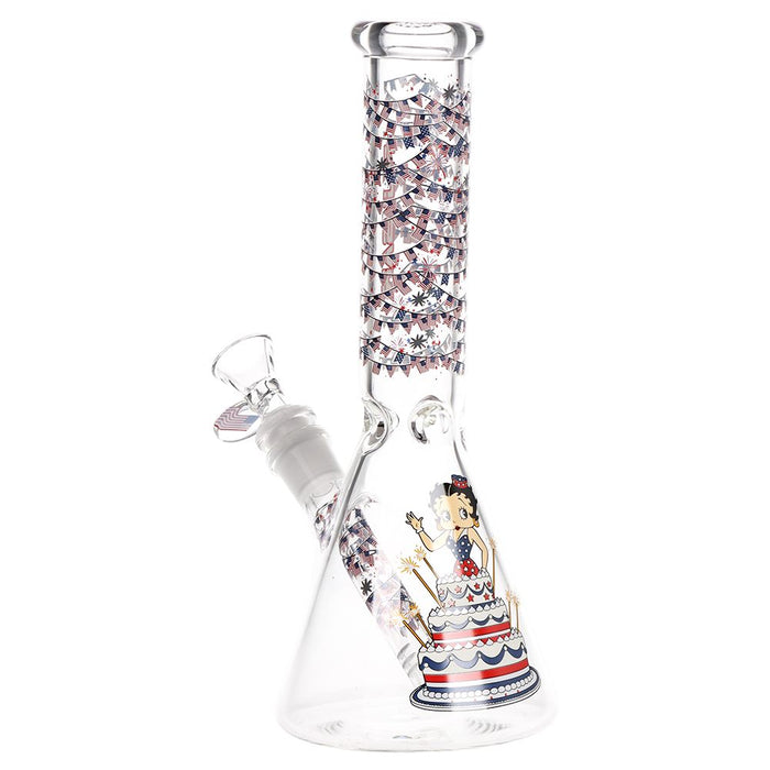 Pulsar Betty in Cake Beaker Glass Water Pipe 9.75"