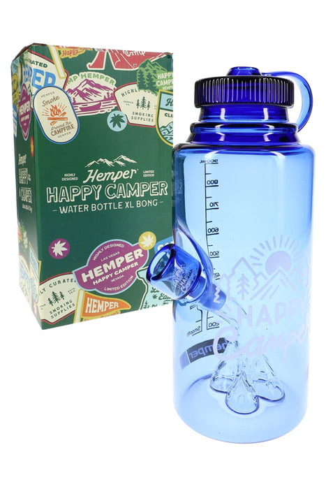 HEMPER Happy Camper Water Bottle XL Glass Bong