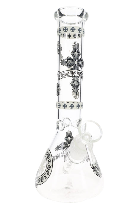 Kush Cargo Glow In The Dark 10" Beaker Bong Holy Glow