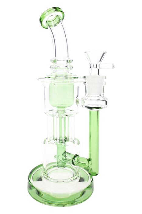 Kush Cargo Glass Recycler Bong Stemless 9½″