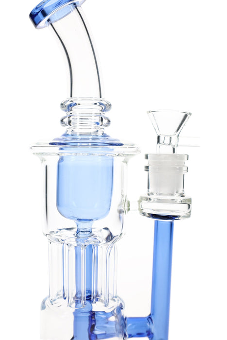 Kush Cargo Glass Recycler Bong Stemless 9½″