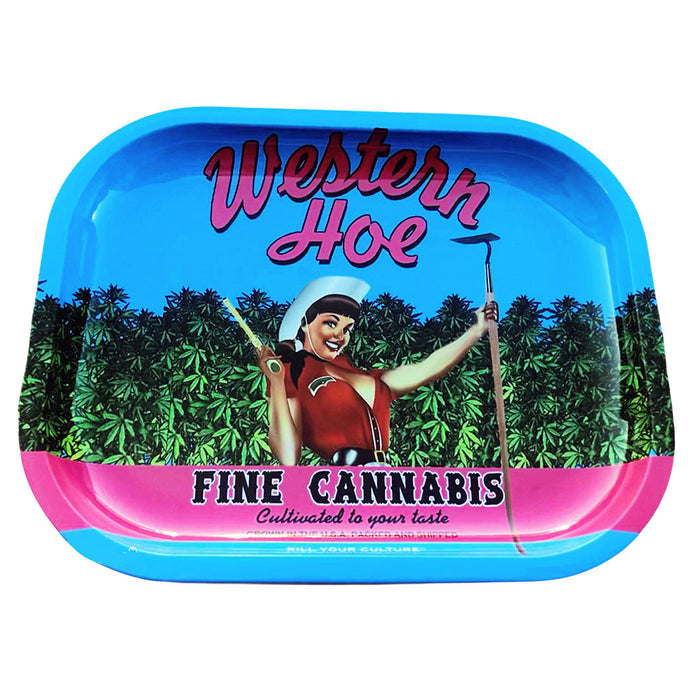 Kill Your Culture 7x5.5 Rolling Tray - Western Hoe