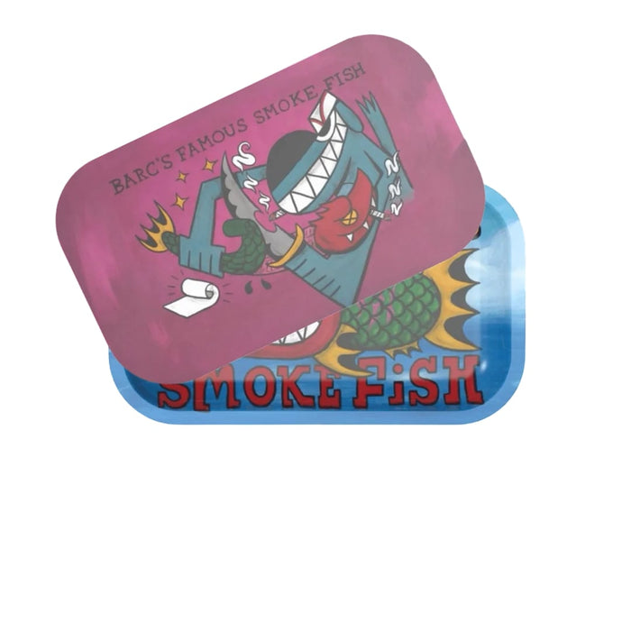 ZZZ’s Metal Rolling Tray With Lid - Smoke Fish by BARC