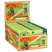 Box of Zig-Zag Organic Hemp Cones with green and orange design on a white background